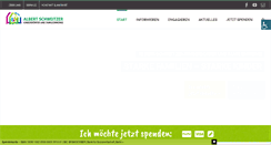 Desktop Screenshot of albert-schweitzer-verband.de